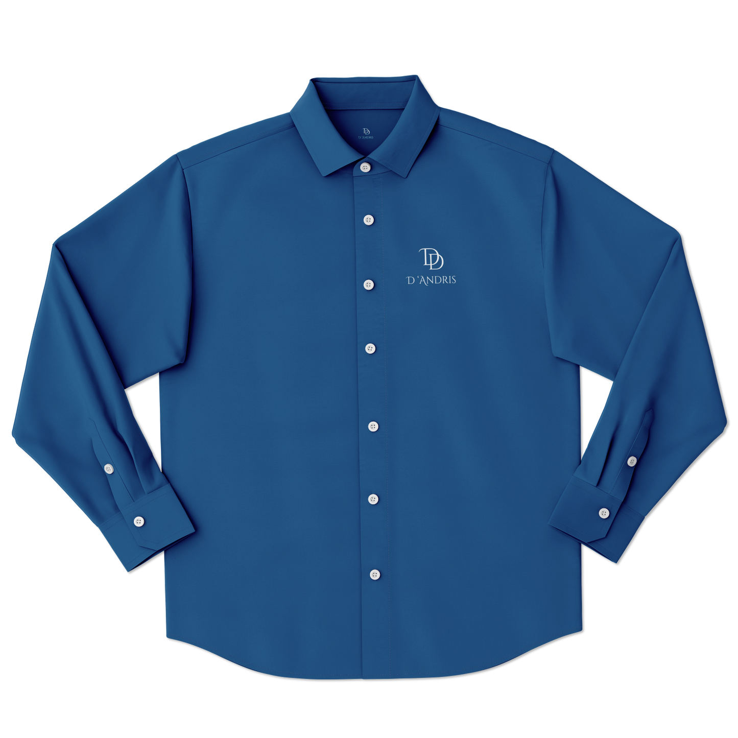 Blue Long Sleeve Button Down Shirt