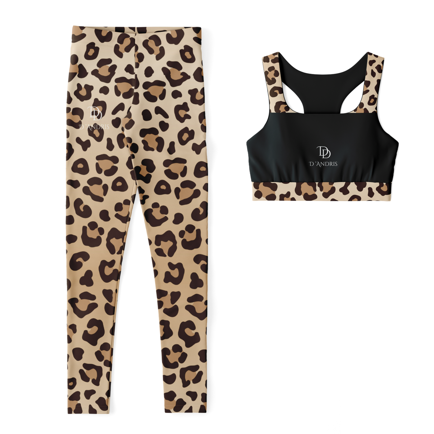 Leopard Padded Sports Bra & Leggings