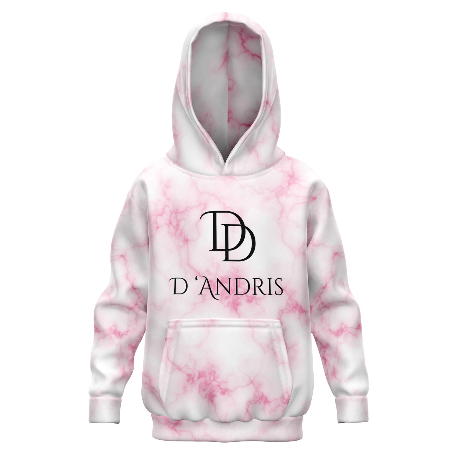 Pink Marble Kids Hoodie