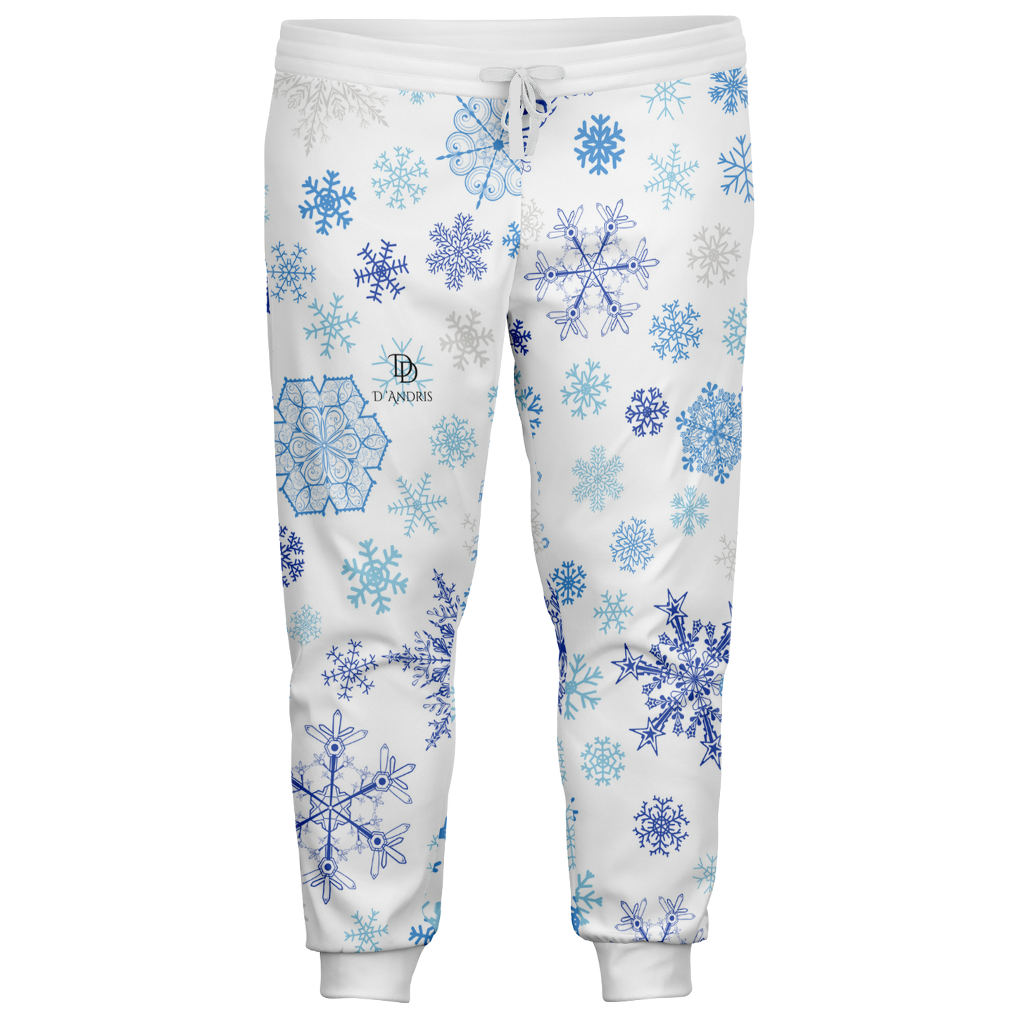 White Snowfall Christmas Plus-size Jogger