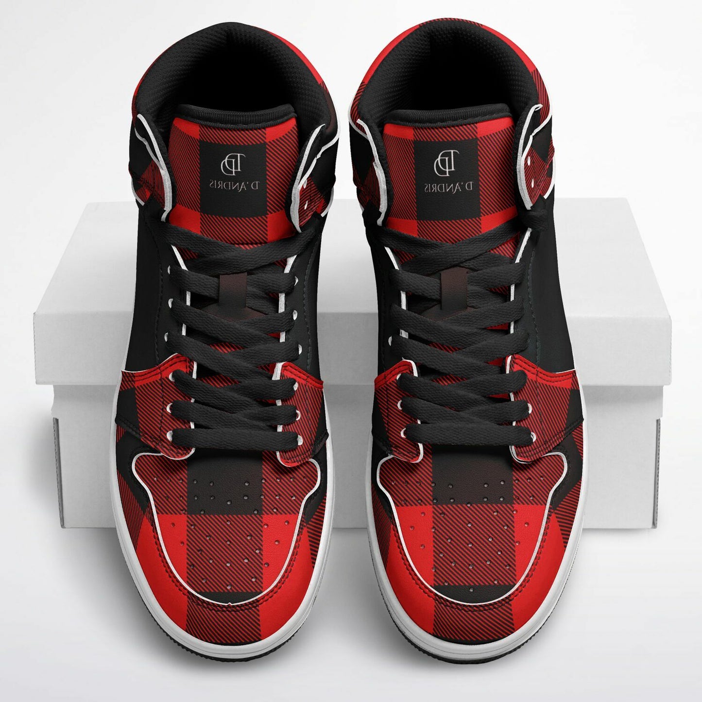 Plaid High Top Shoes