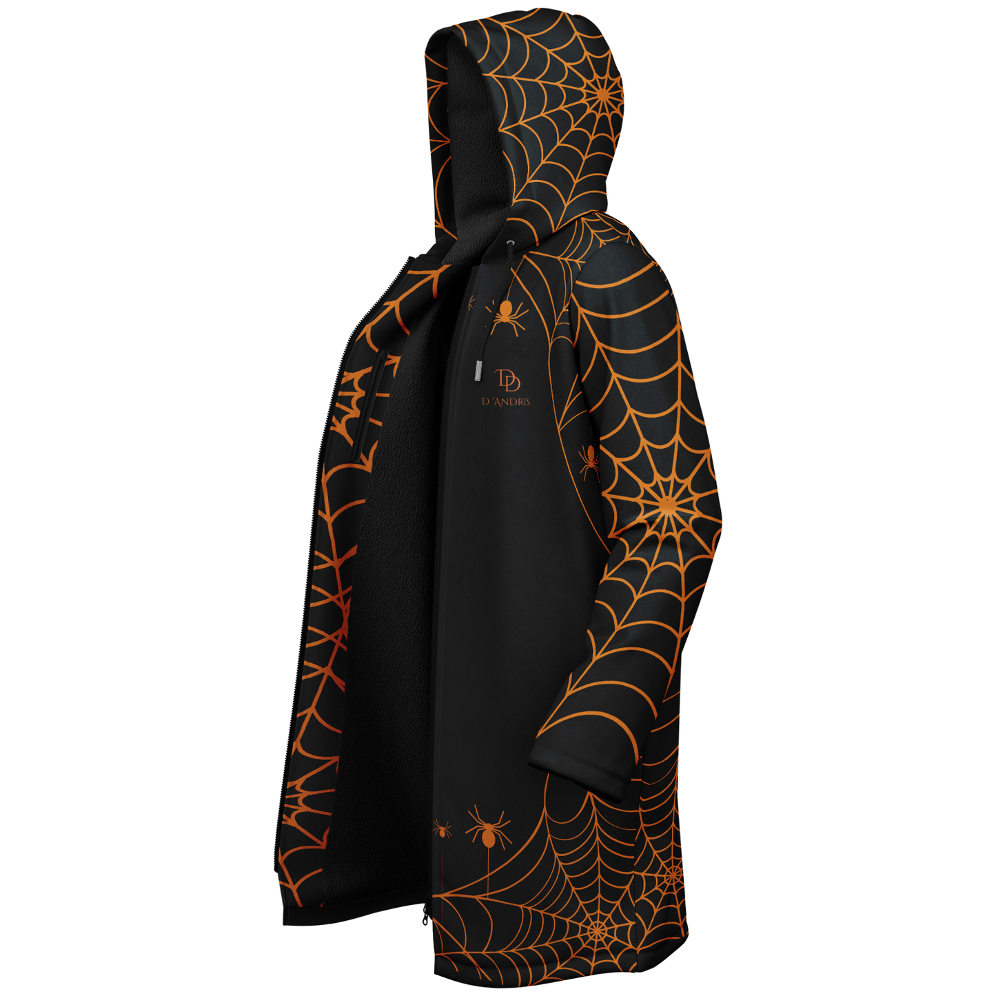 Halloween Web Zipper Cloak