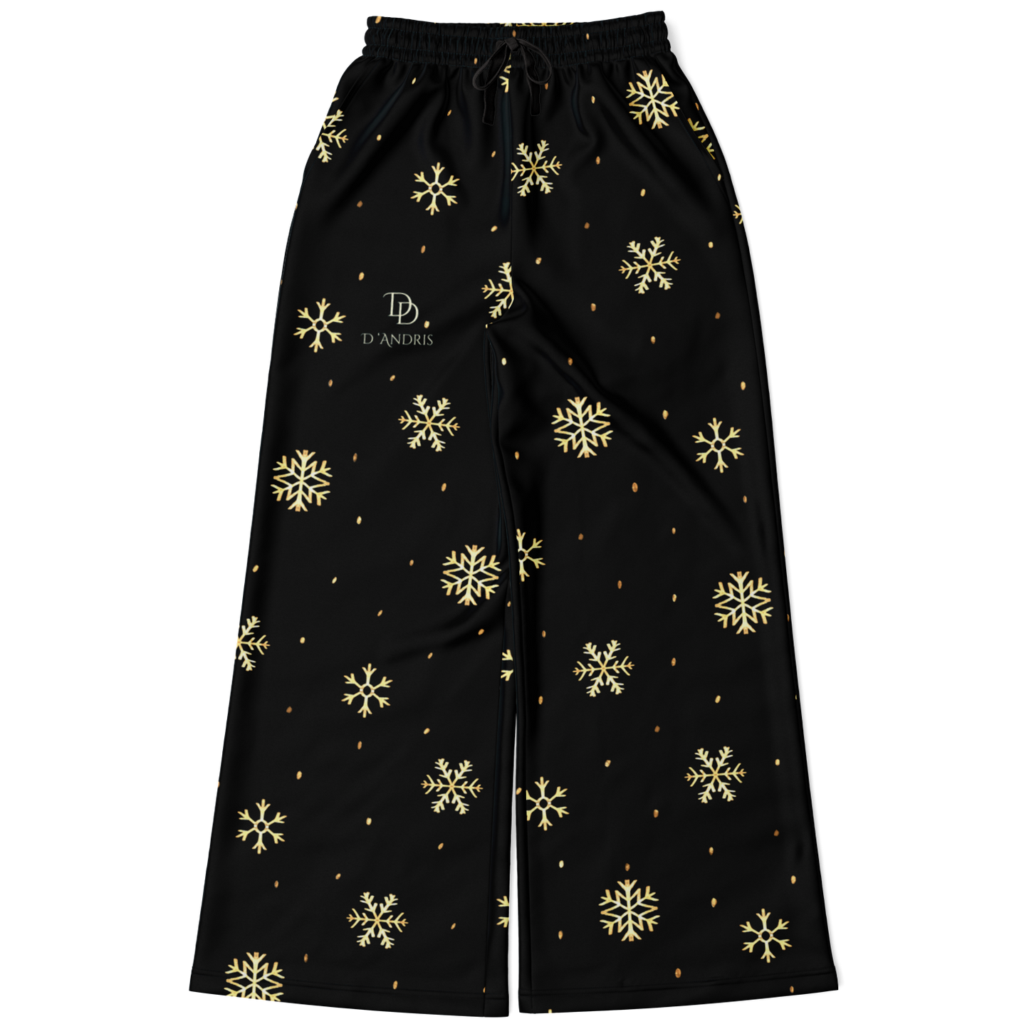 Black & Gold Christmas Flare Jogger