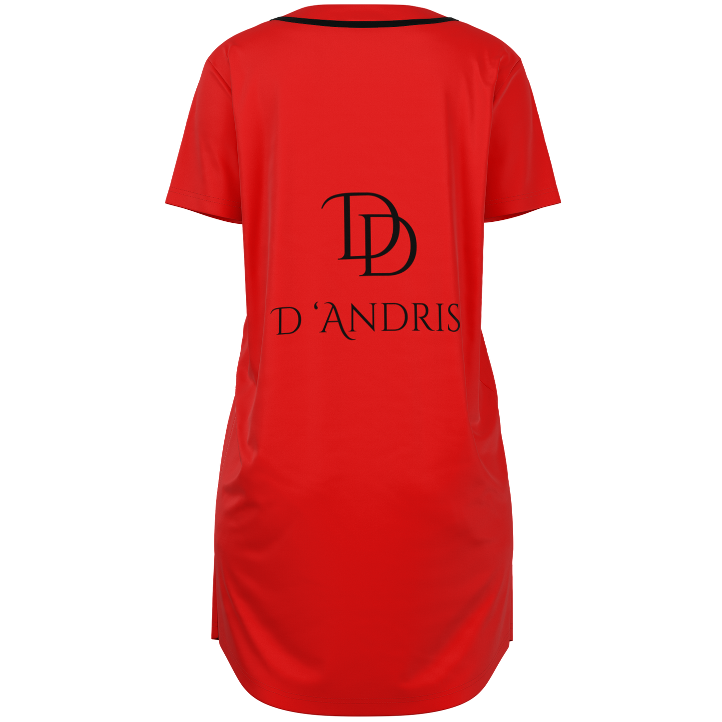 Red Baseball Jersey Dress