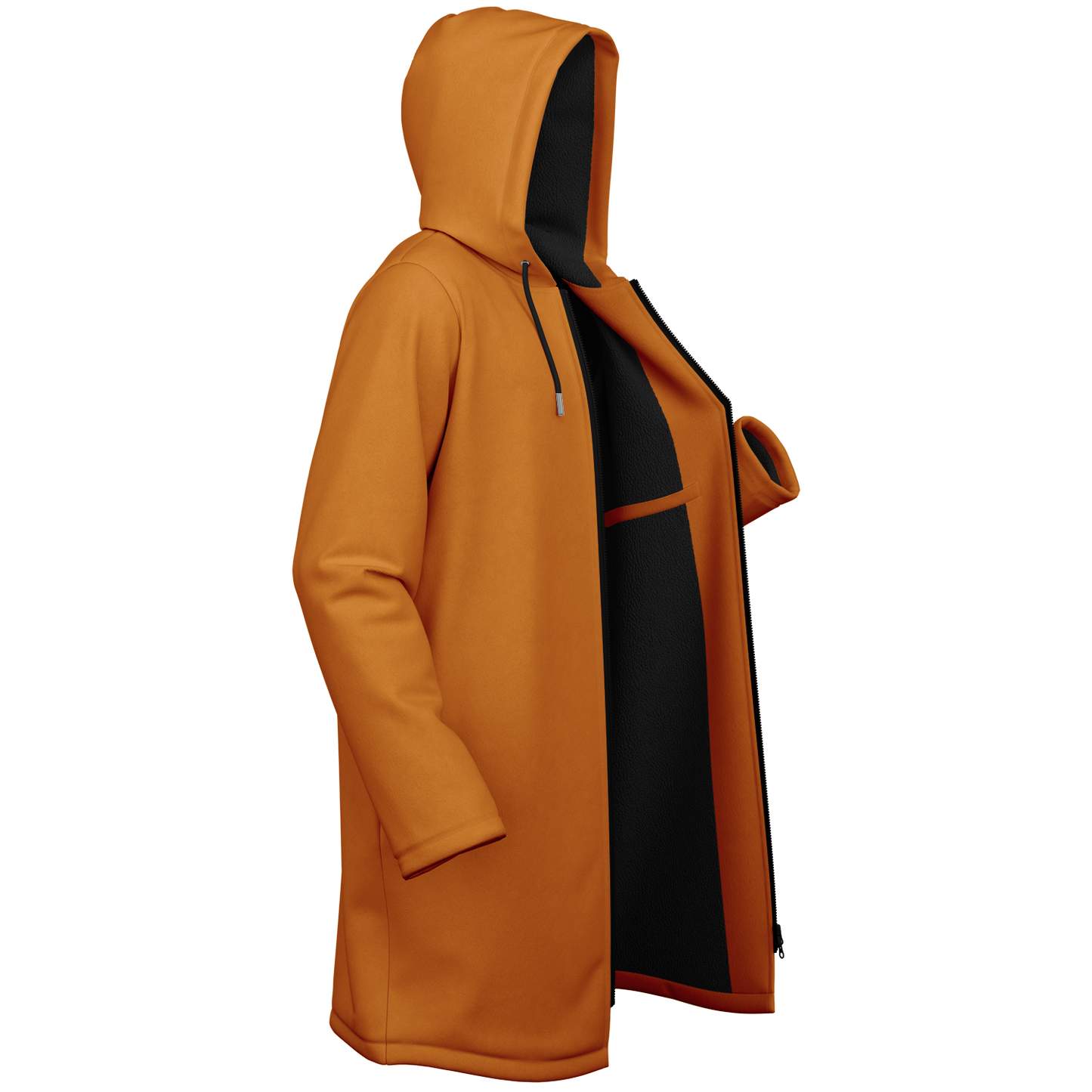Orange Zipper Cloak