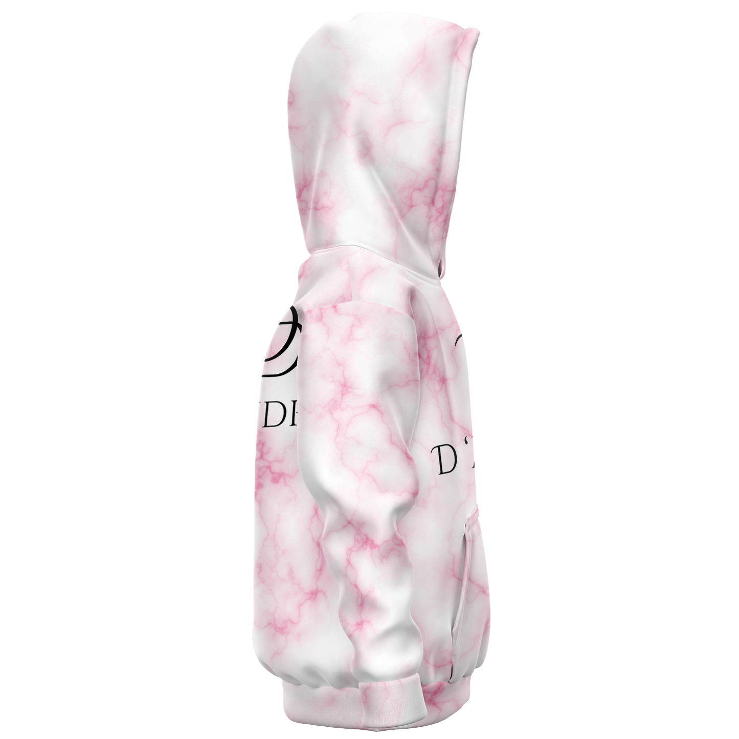 Pink Marble Kids Hoodie