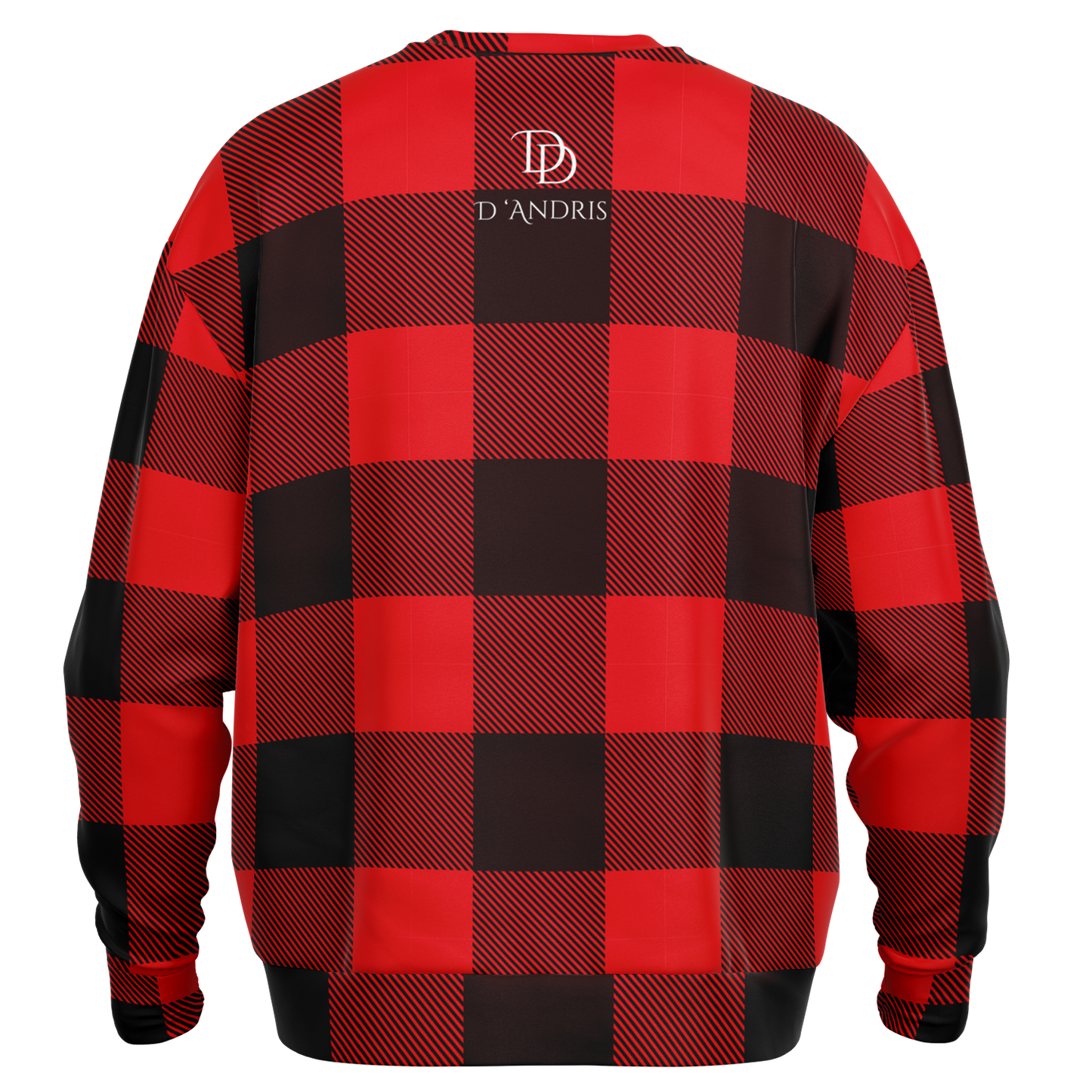 Plaid Heavyweight Over-sized Sweatshirt