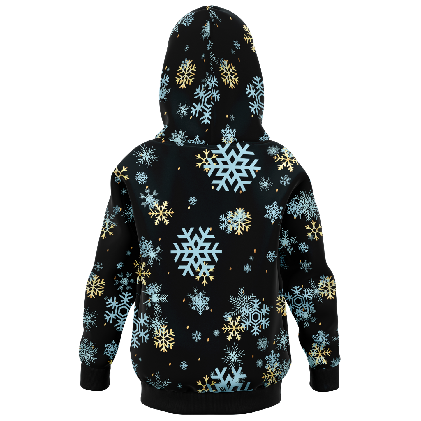 Black Snowfall Christmas Kids/Youth Hoodie