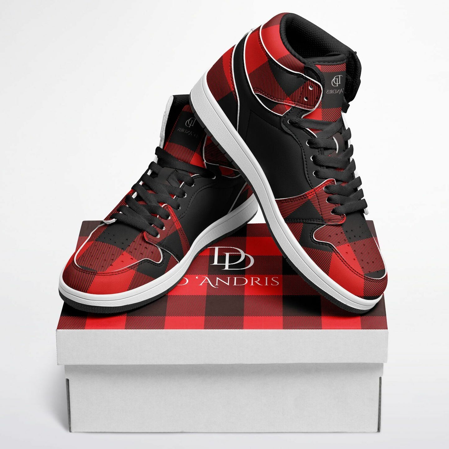 Plaid High Top Shoes