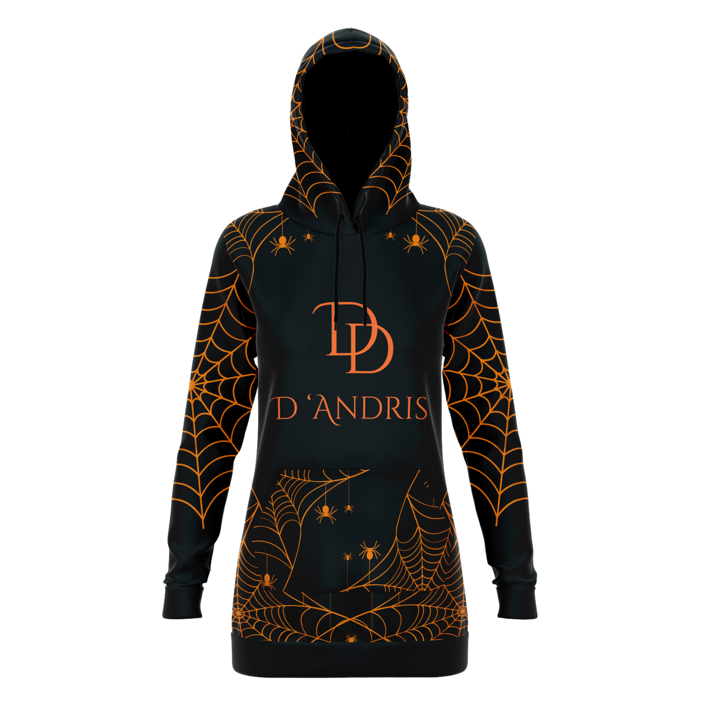 Halloween Web Longline Hoodie