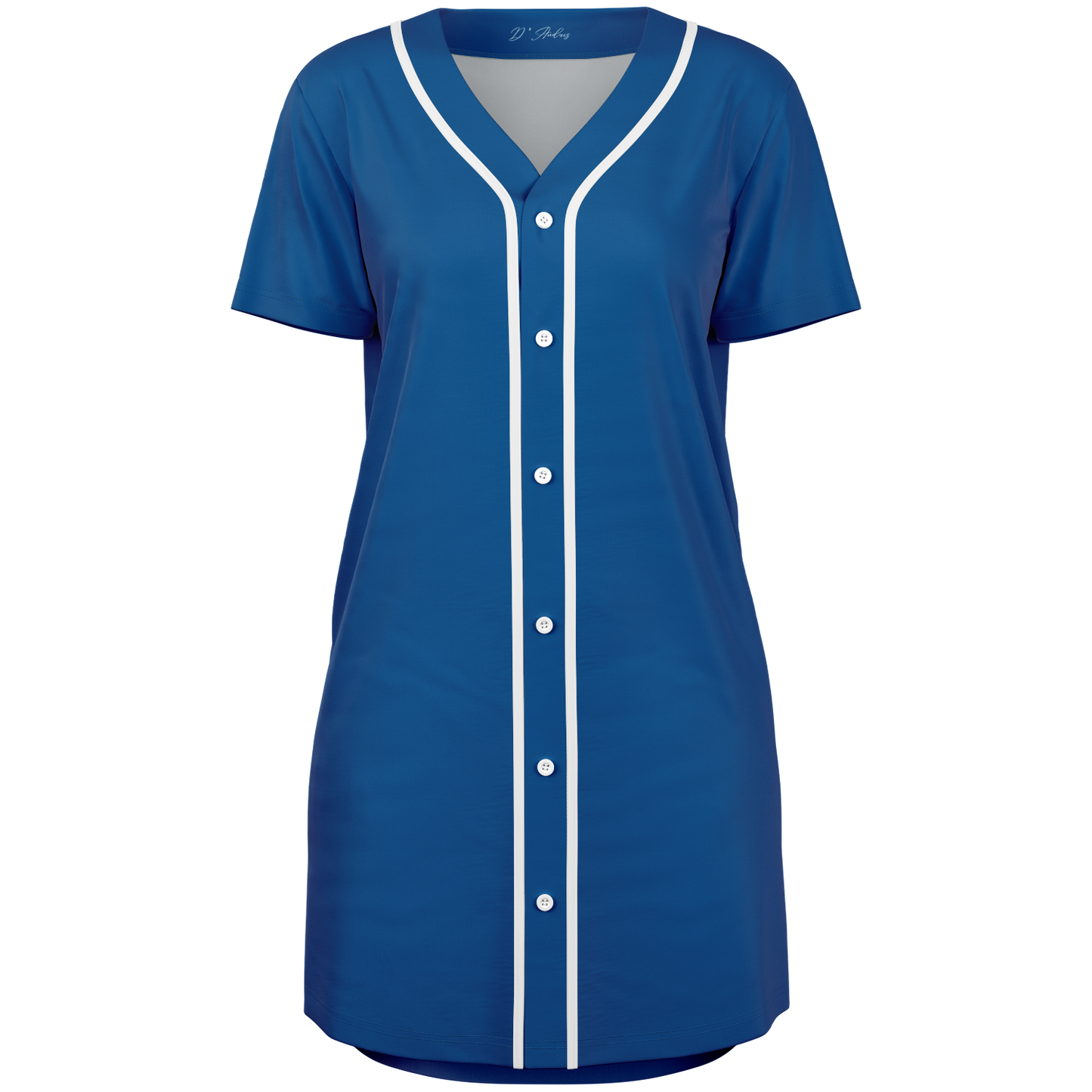 Blue Baseball Jersey Dress