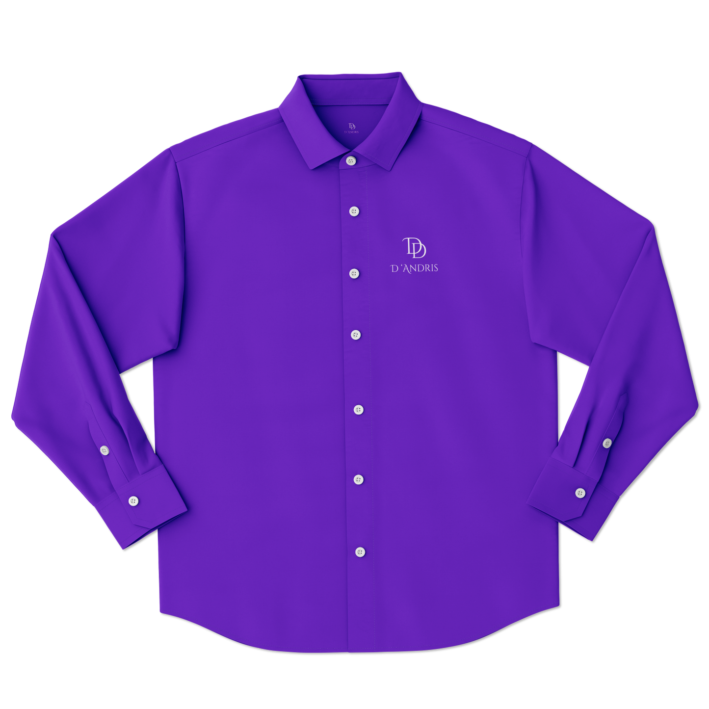 Purple Long Sleeve Button Down Shirt