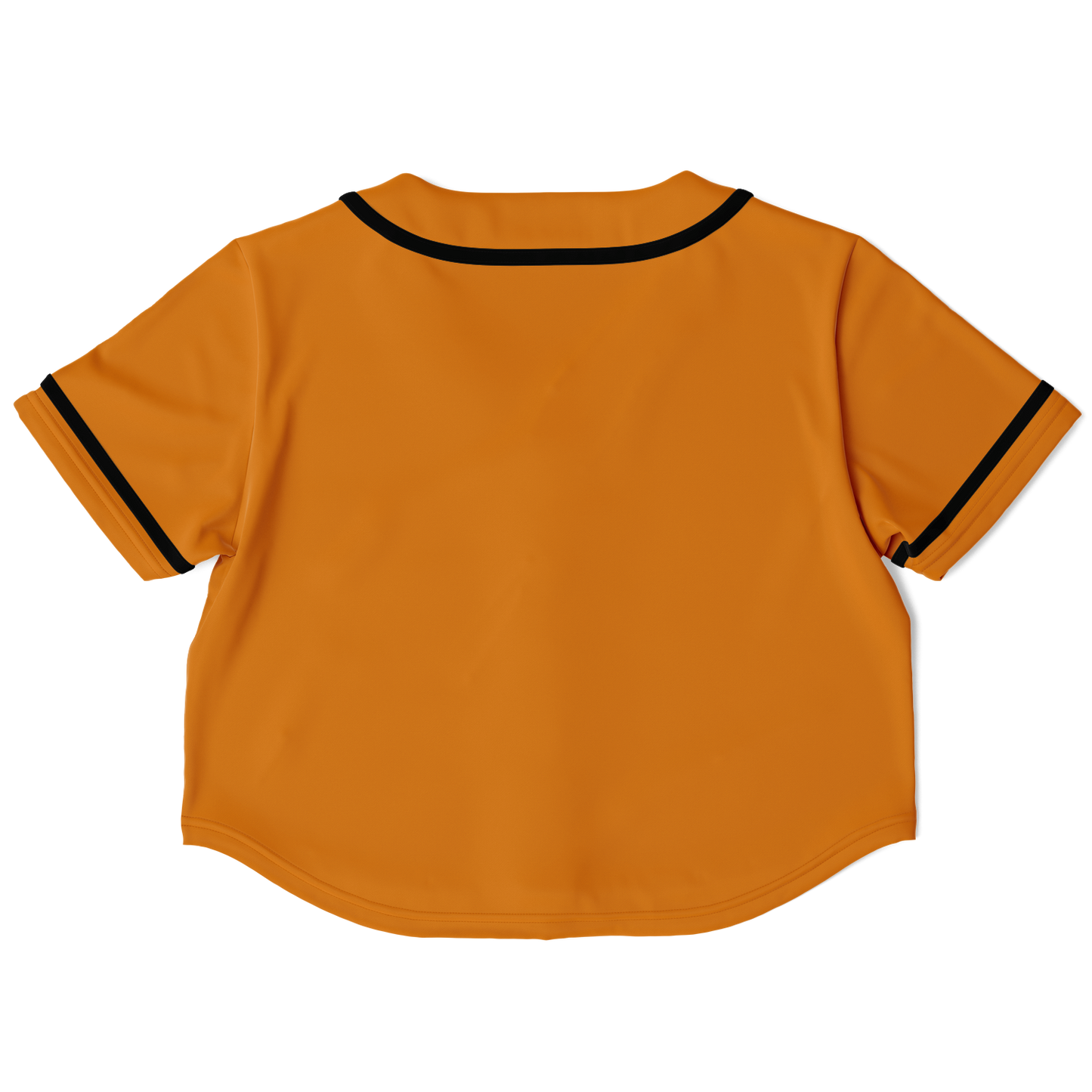 Orange Cropped Baseball Jersey