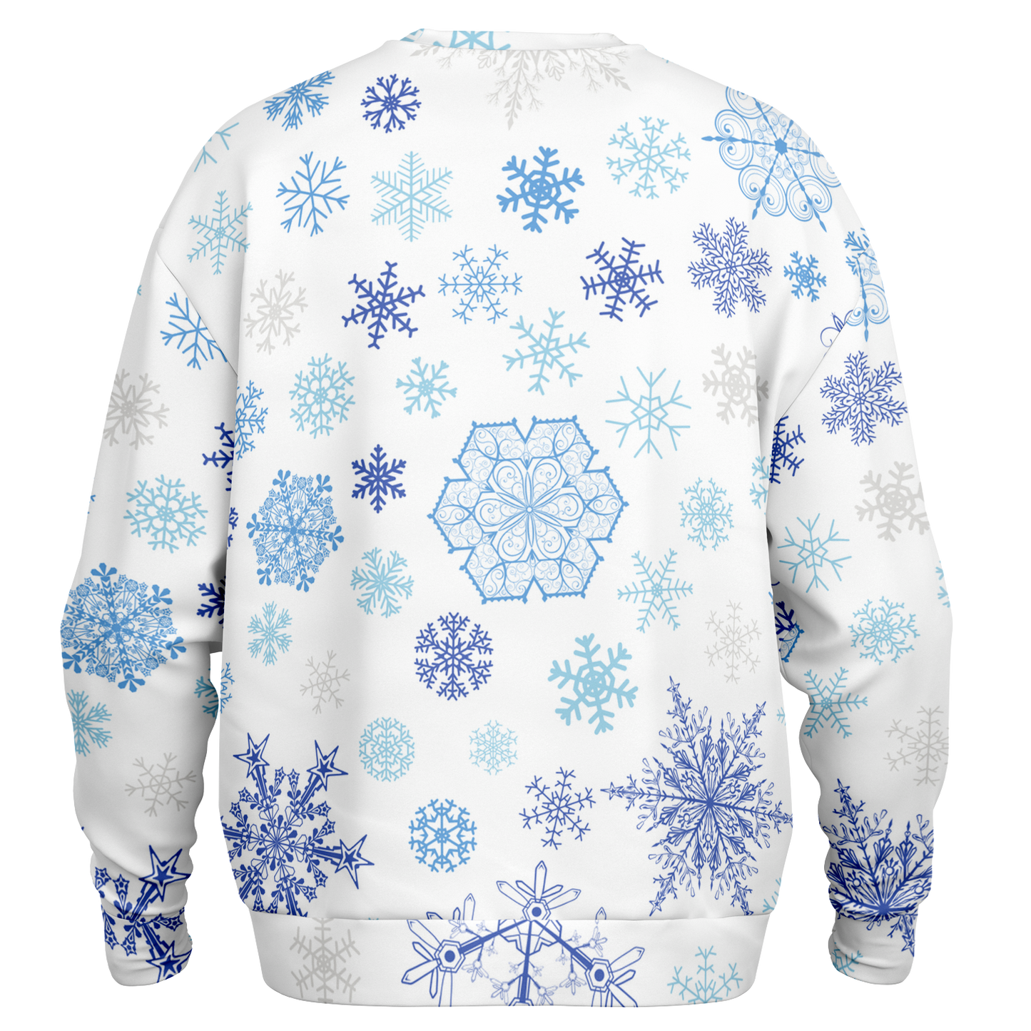 White Snowfall Christmas Heavyweight Oversized Sweatshirt