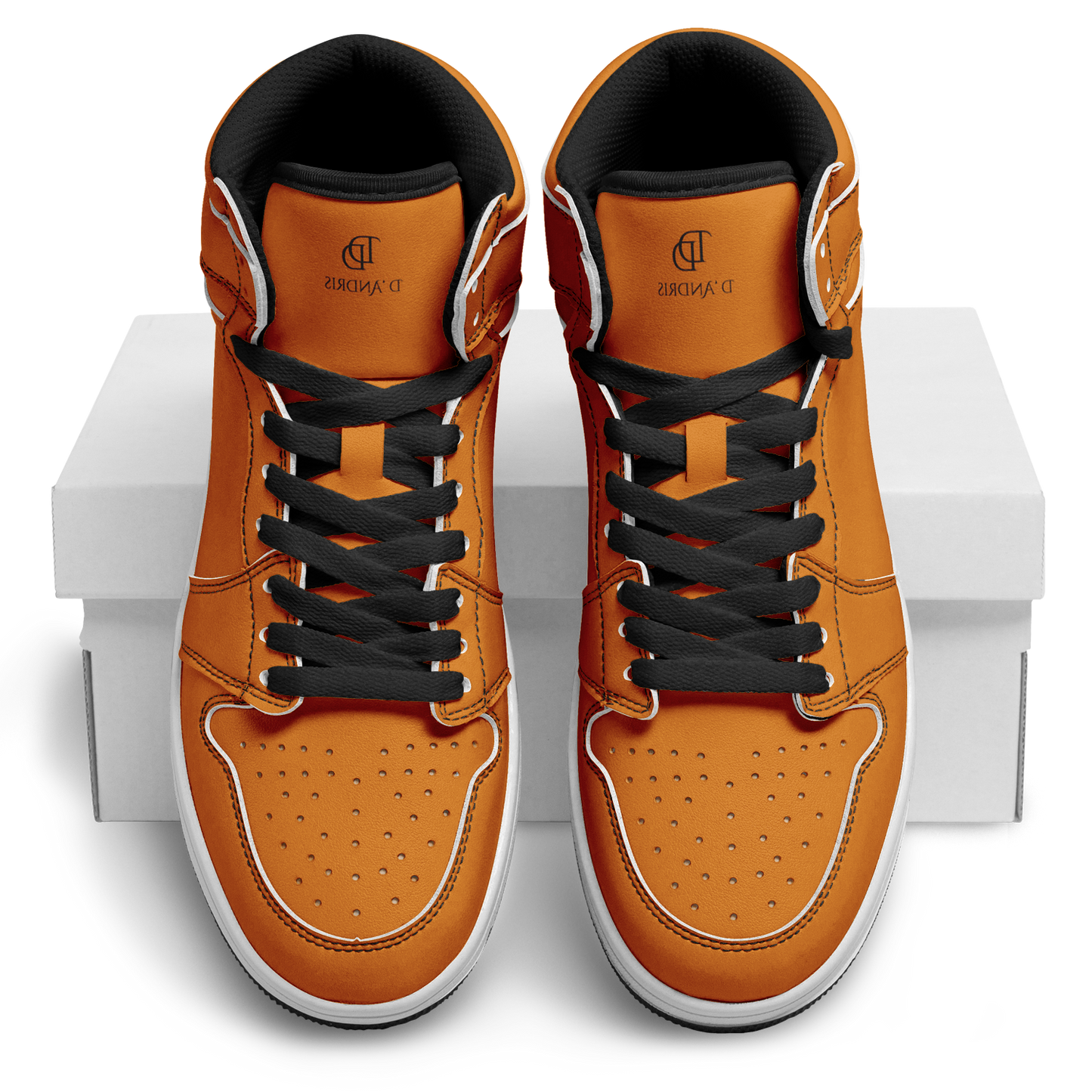 orange High Top Shoes