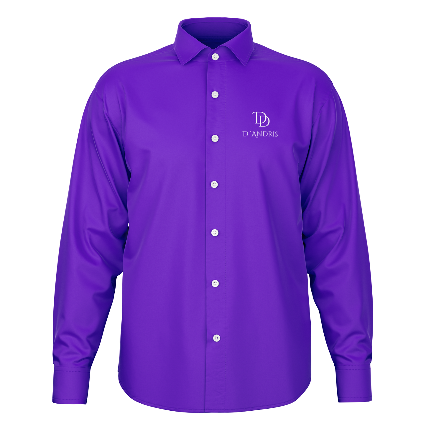 Purple Long Sleeve Button Down Shirt