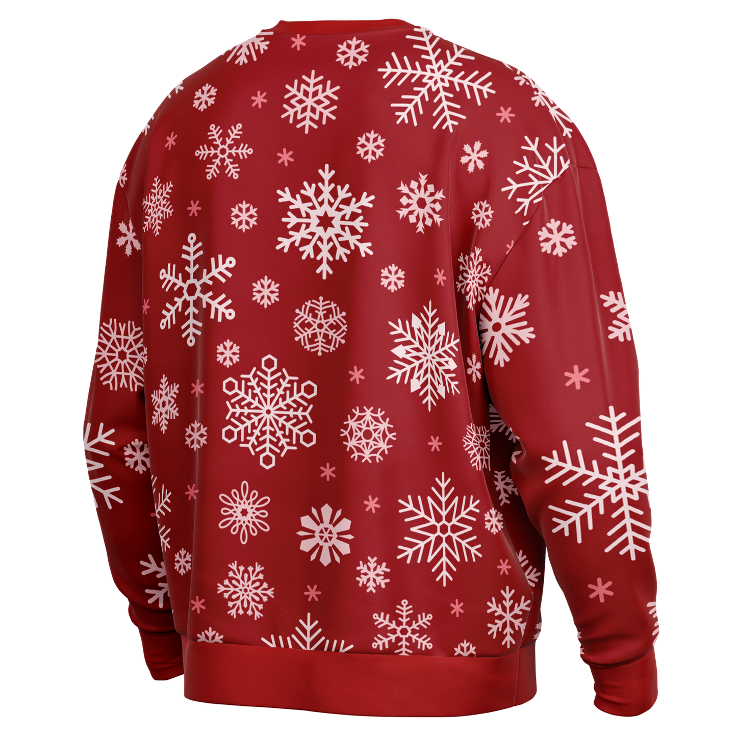 Red Snowfall Christmas Heavyweight Oversized Sweatshirt