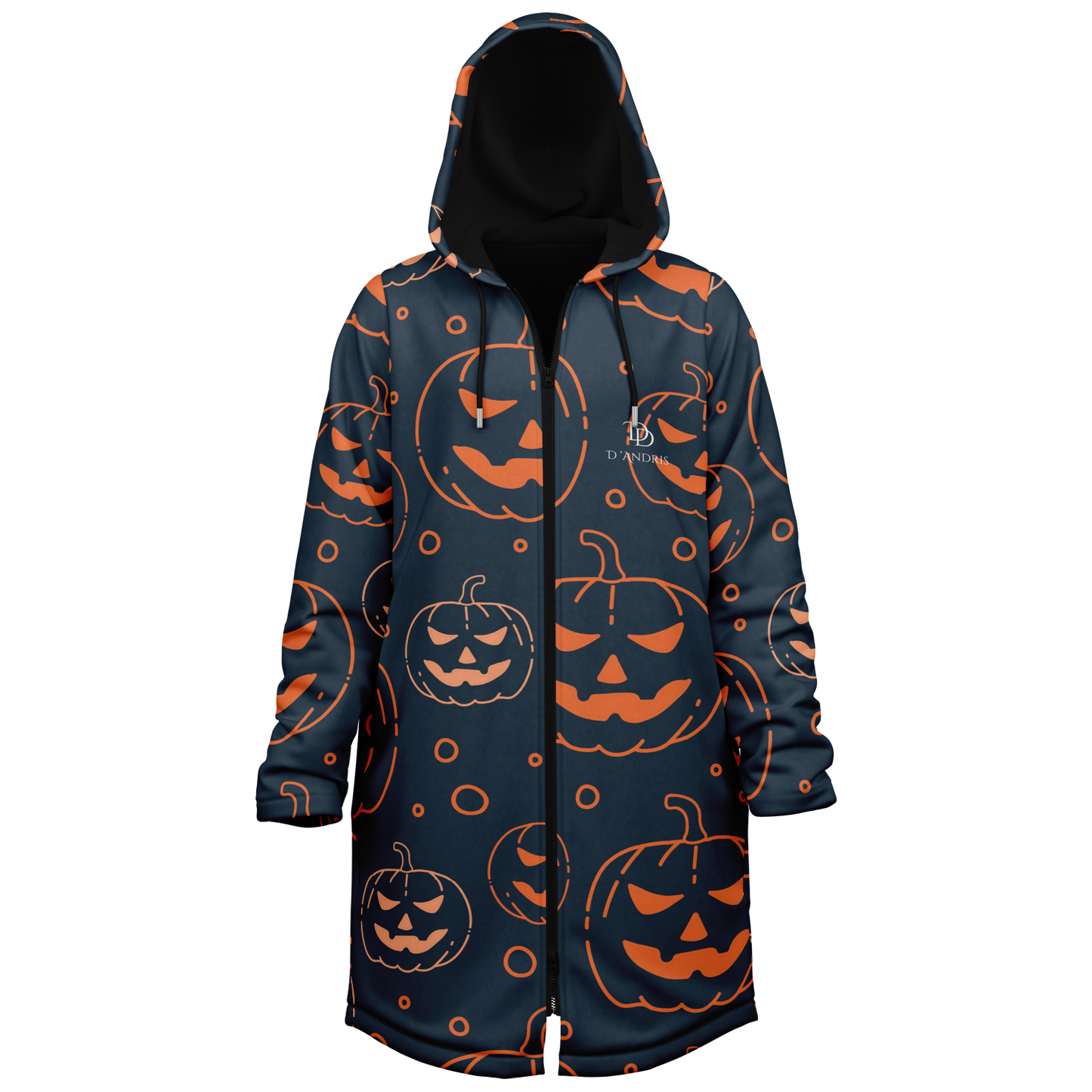 Halloween Jack-O-Lantern Zipper Cloak