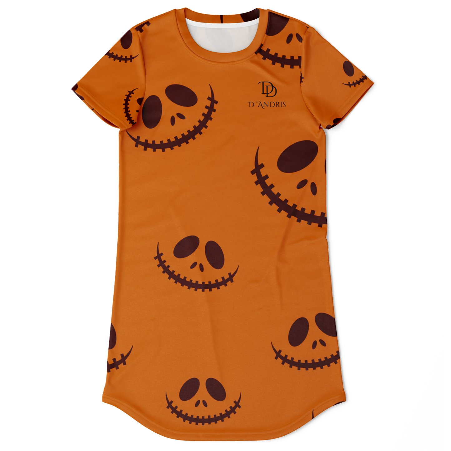 Halloween Jack's Smile T-Shirt Dress