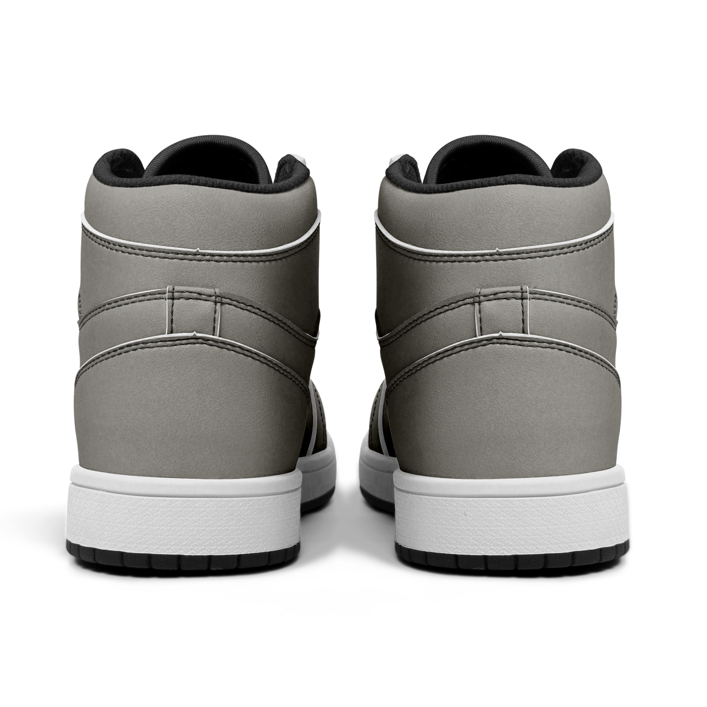 Gray High Top Shoes
