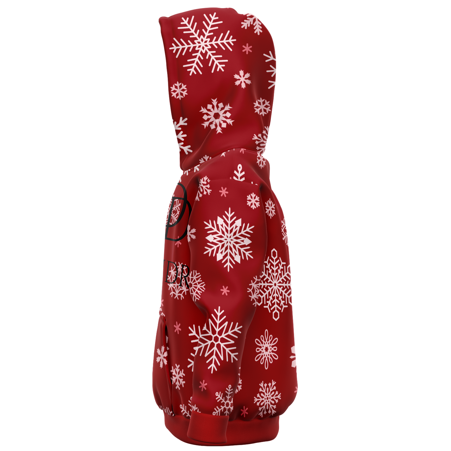 Red Snowfall Christmas Kids/Youth Hoodie