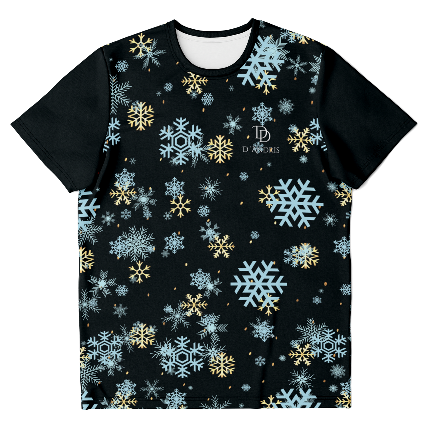 Black Snowfall Christmas T-shirt