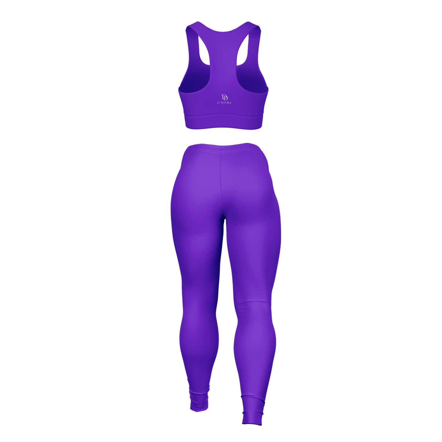Purple Padded Sports Bra & Leggings