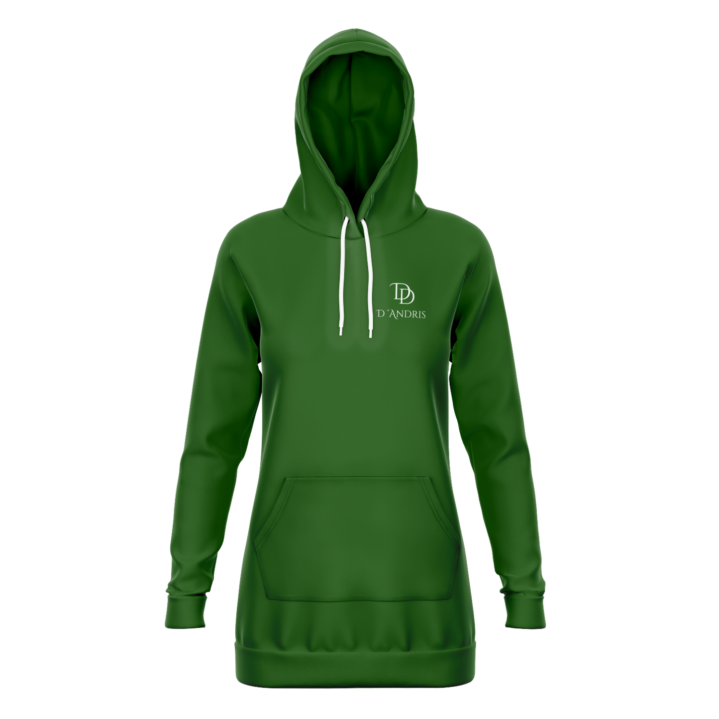 Green Longline Hoodie
