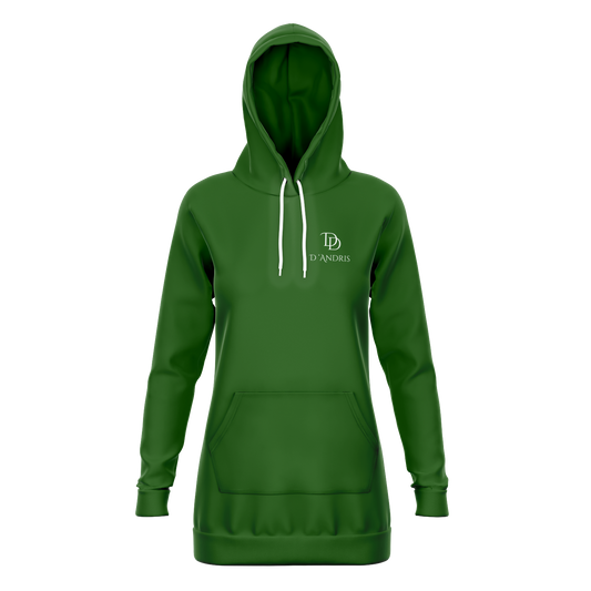 Green Longline Hoodie