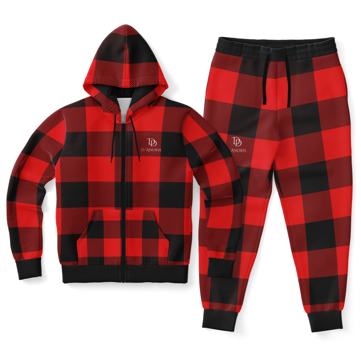 Plaid Ziphoodie & Jogger