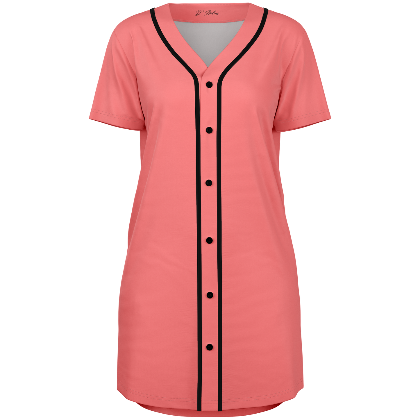 Salmon Baseball Jersey Dress