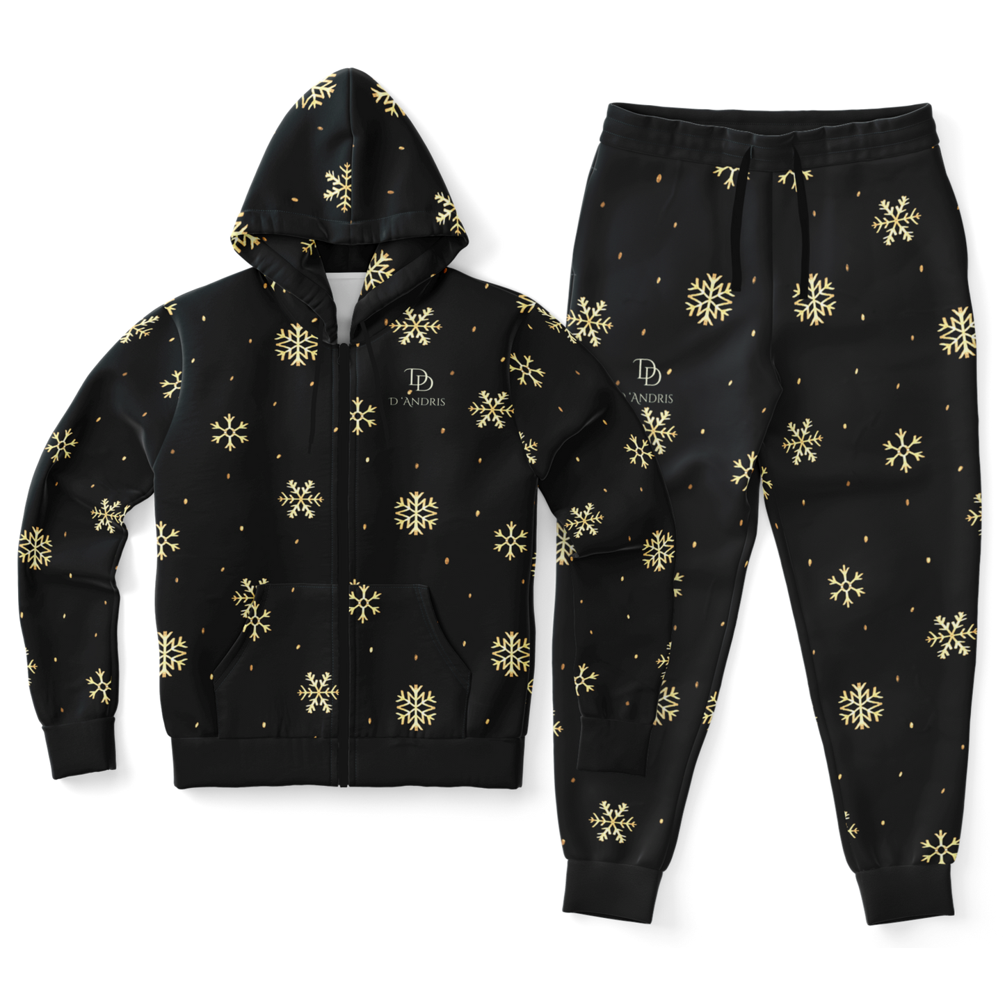 Black & Gold Christmas Ziphoodie & Jogger