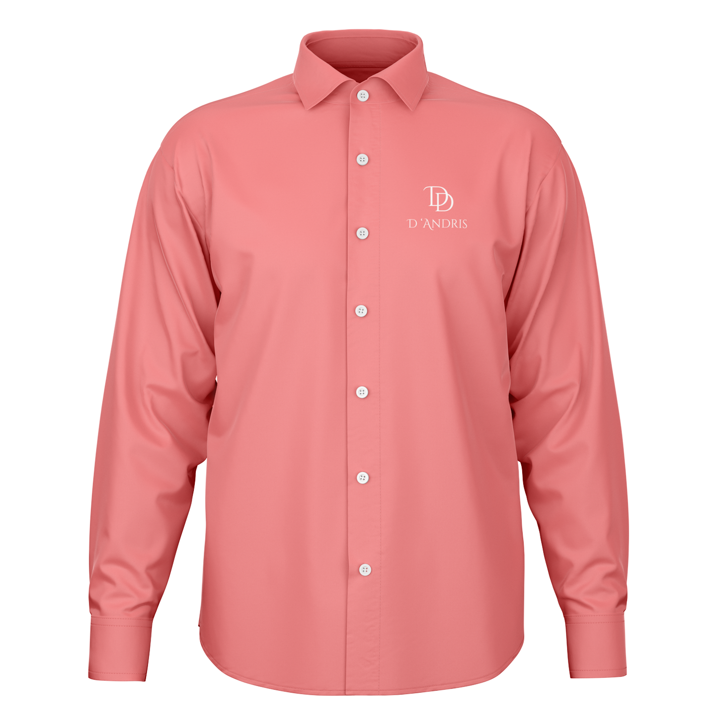 Salmon Long Sleeve Button Down Shirt