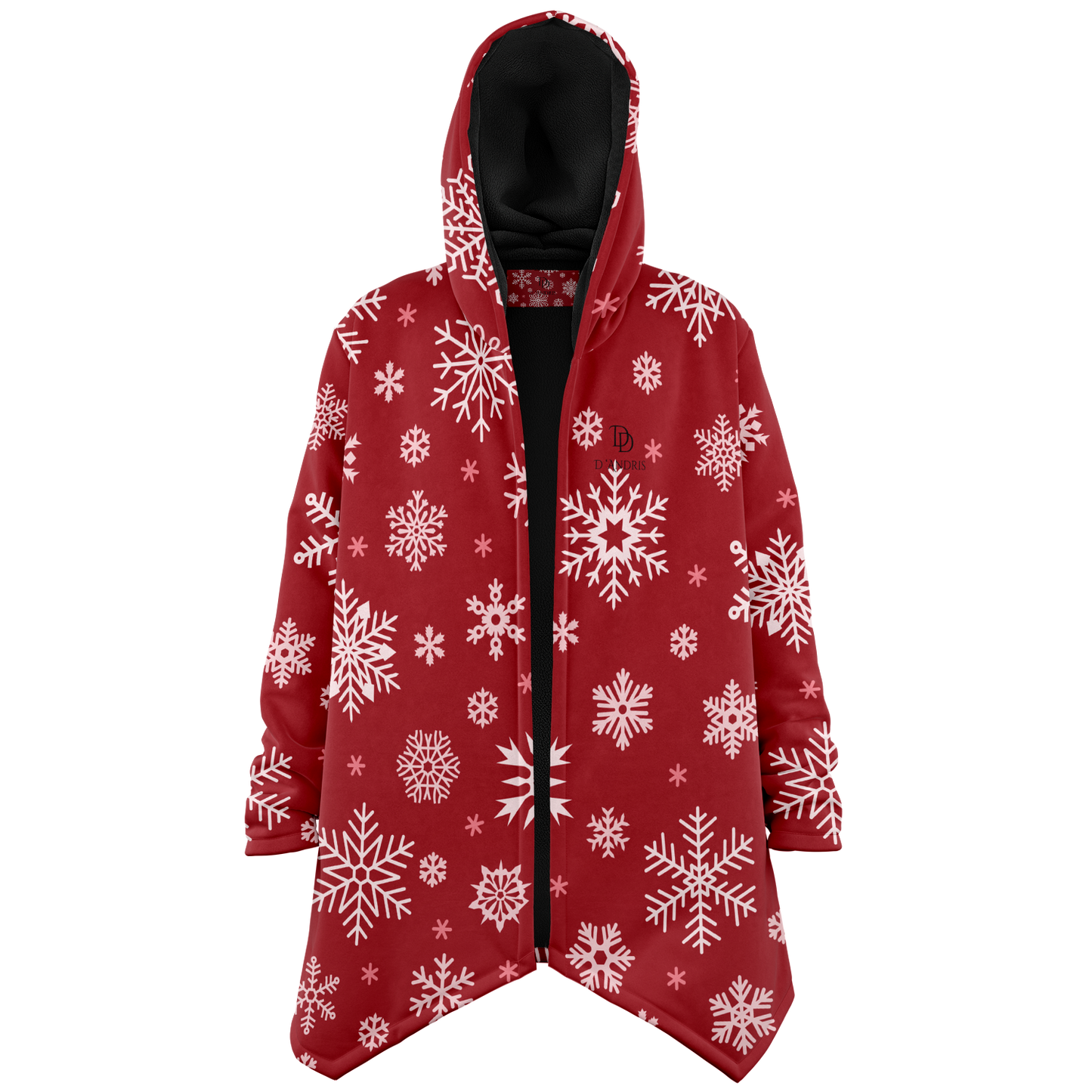Red Snowfall Christmas Cloak