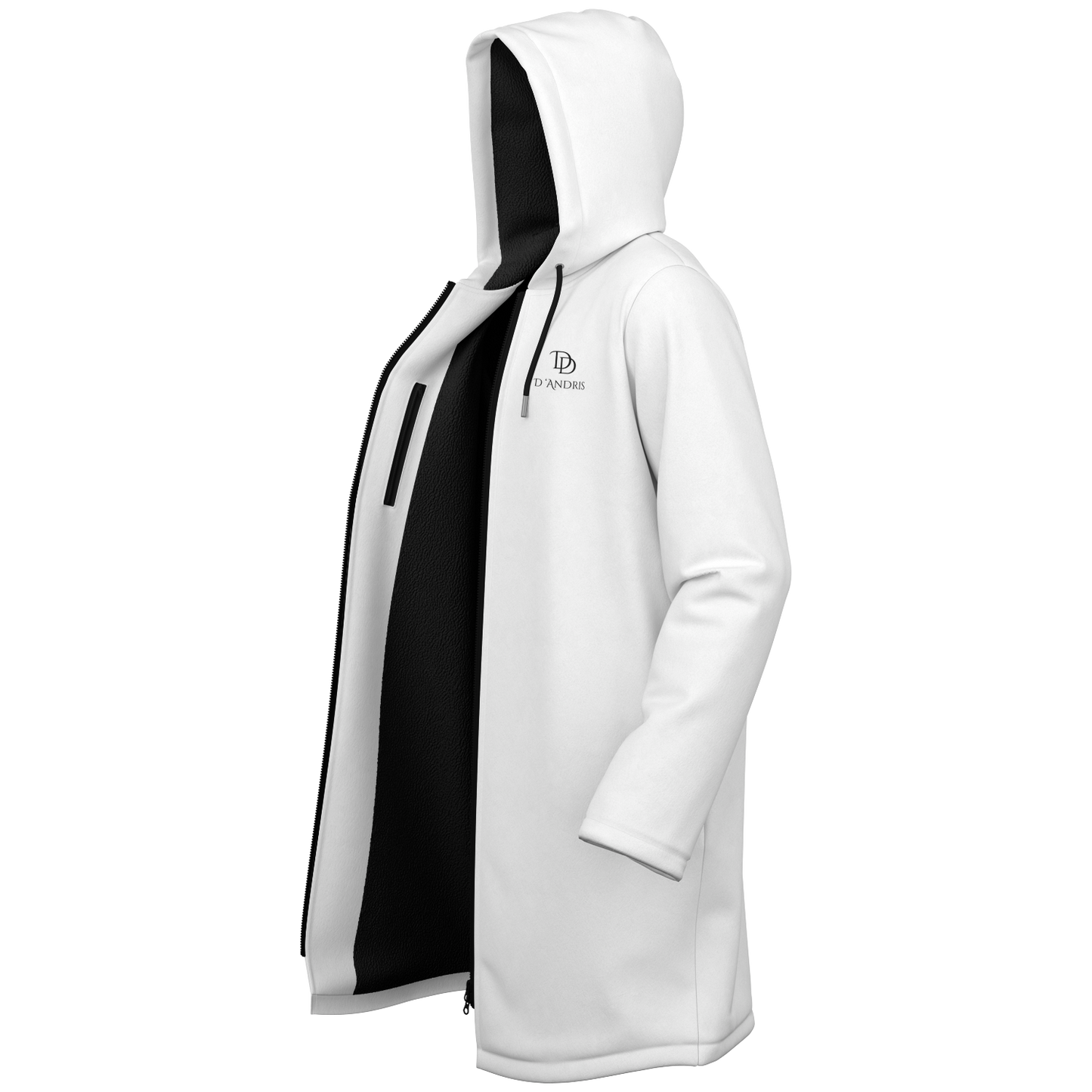 White Zipper Cloak