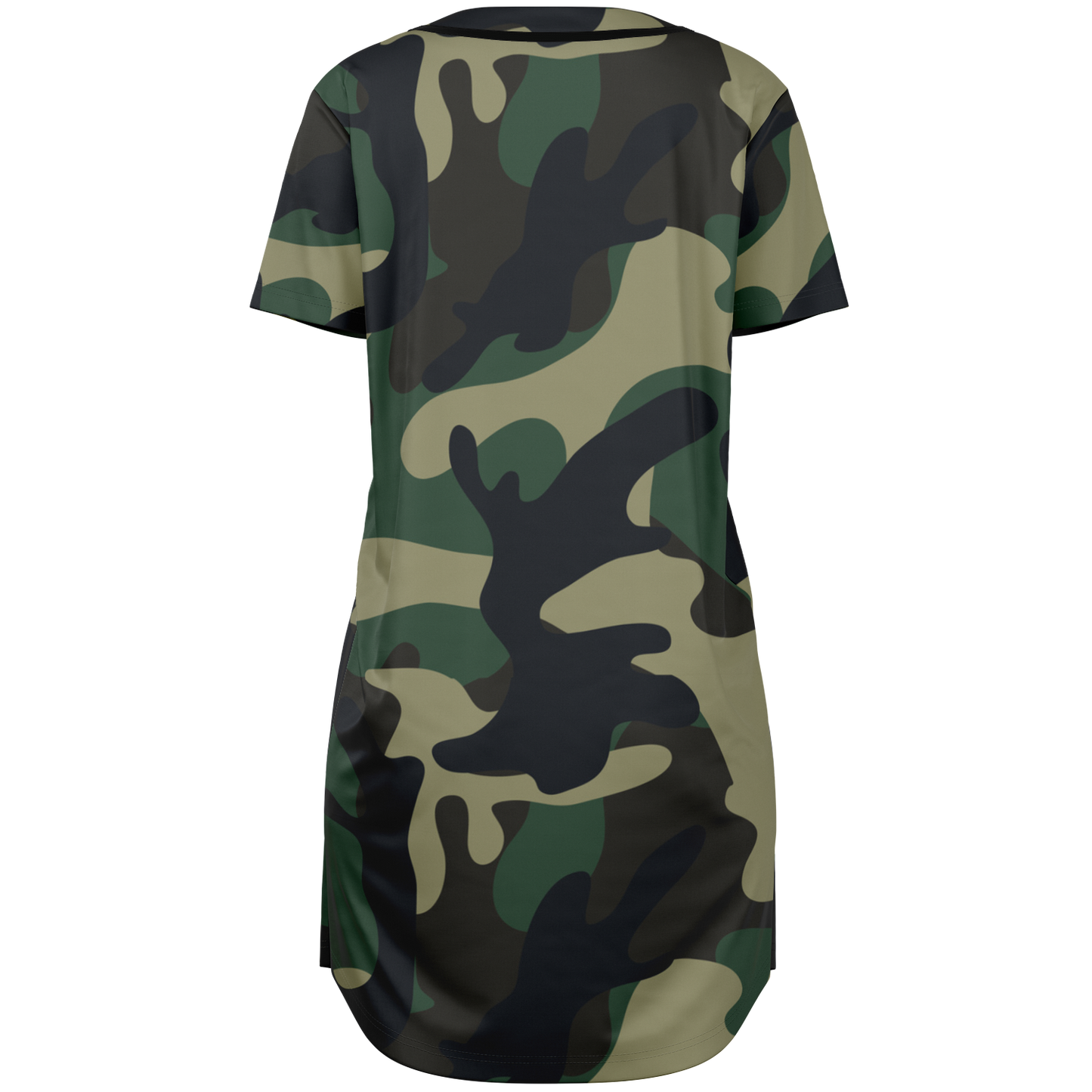 Camo Baseball Jersey Dress