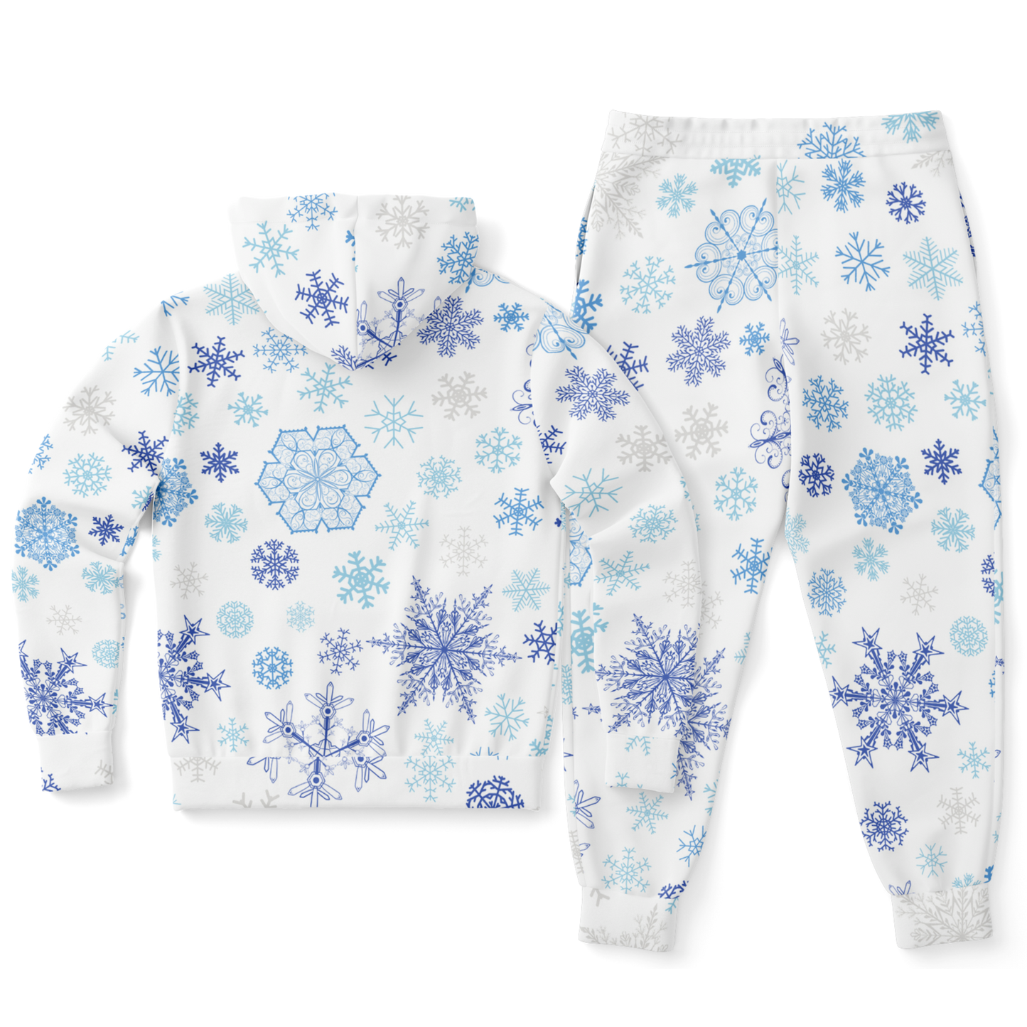 White Snowfall Christmas Ziphoodie & Jogger