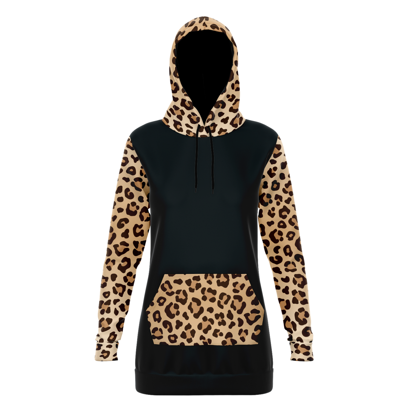 Leopard Longline Hoodie
