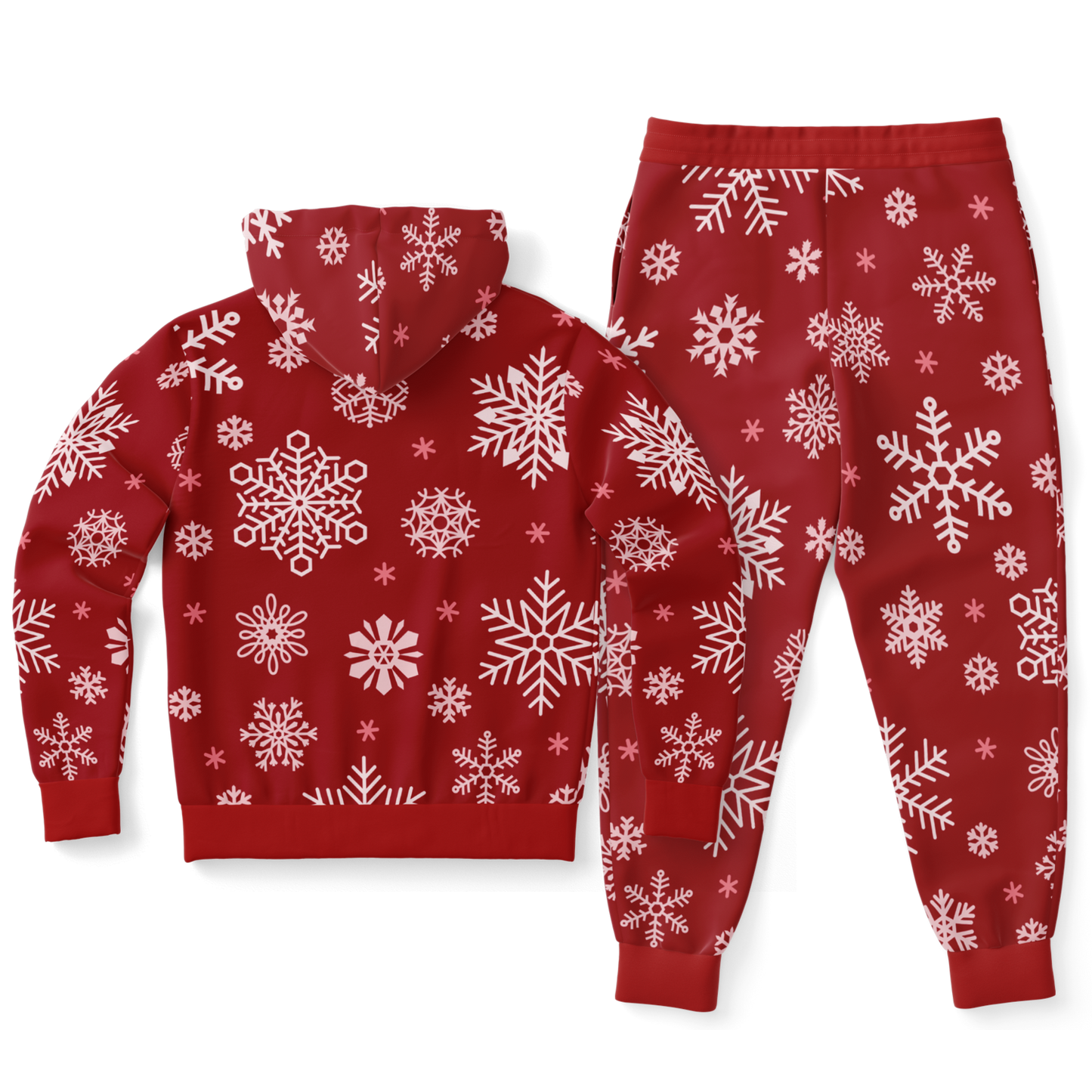 Red Snowfall Christmas Hoodie & Jogger
