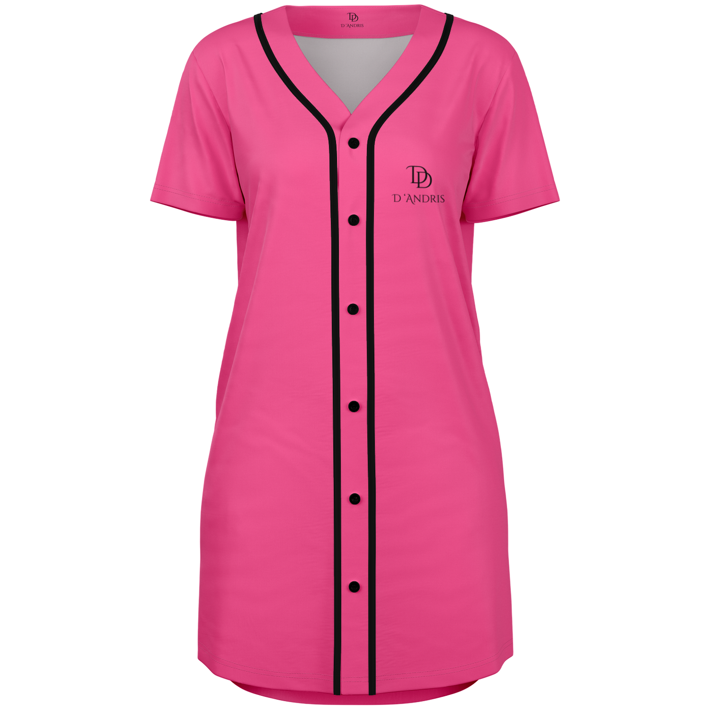 Pink Baseball Jersey Dress