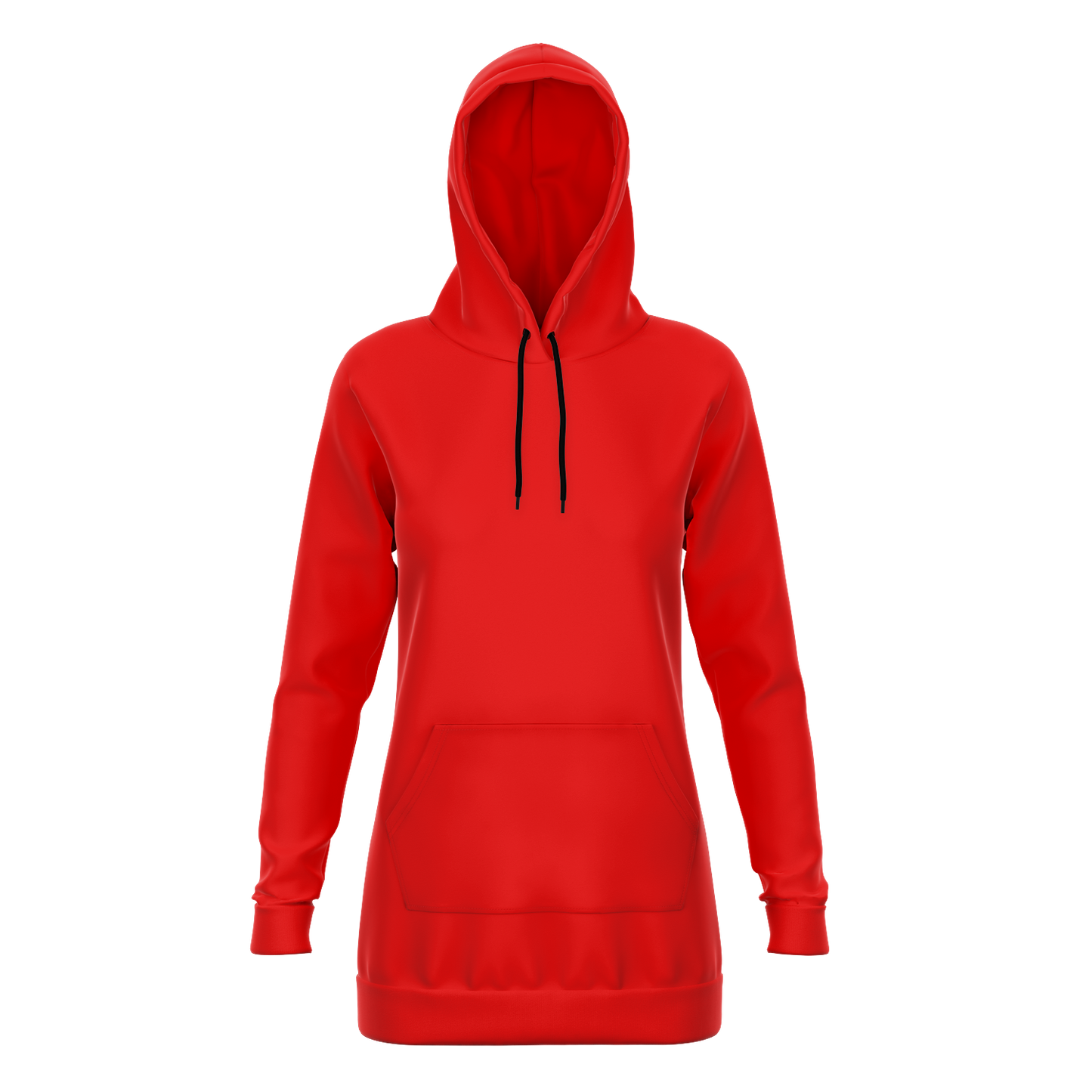 Red Longline Hoodie