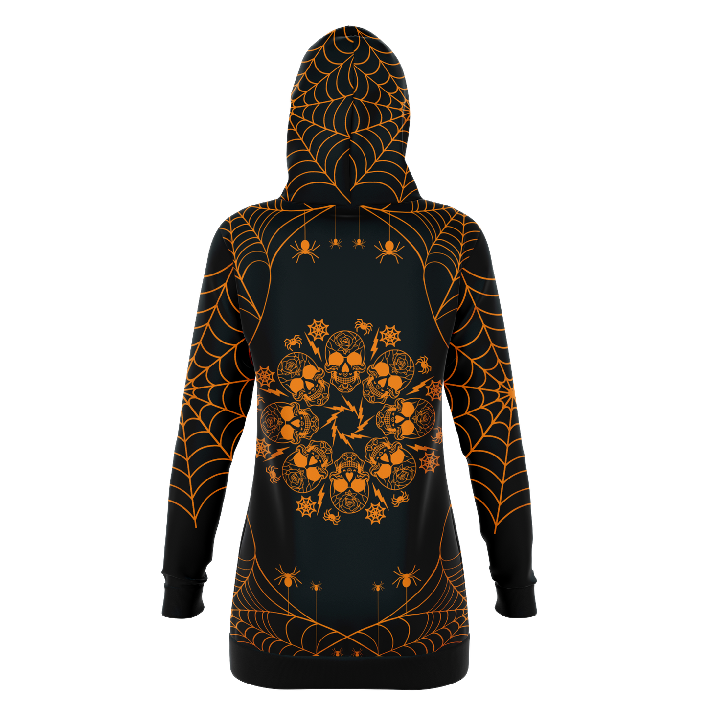 Halloween Web Longline Hoodie