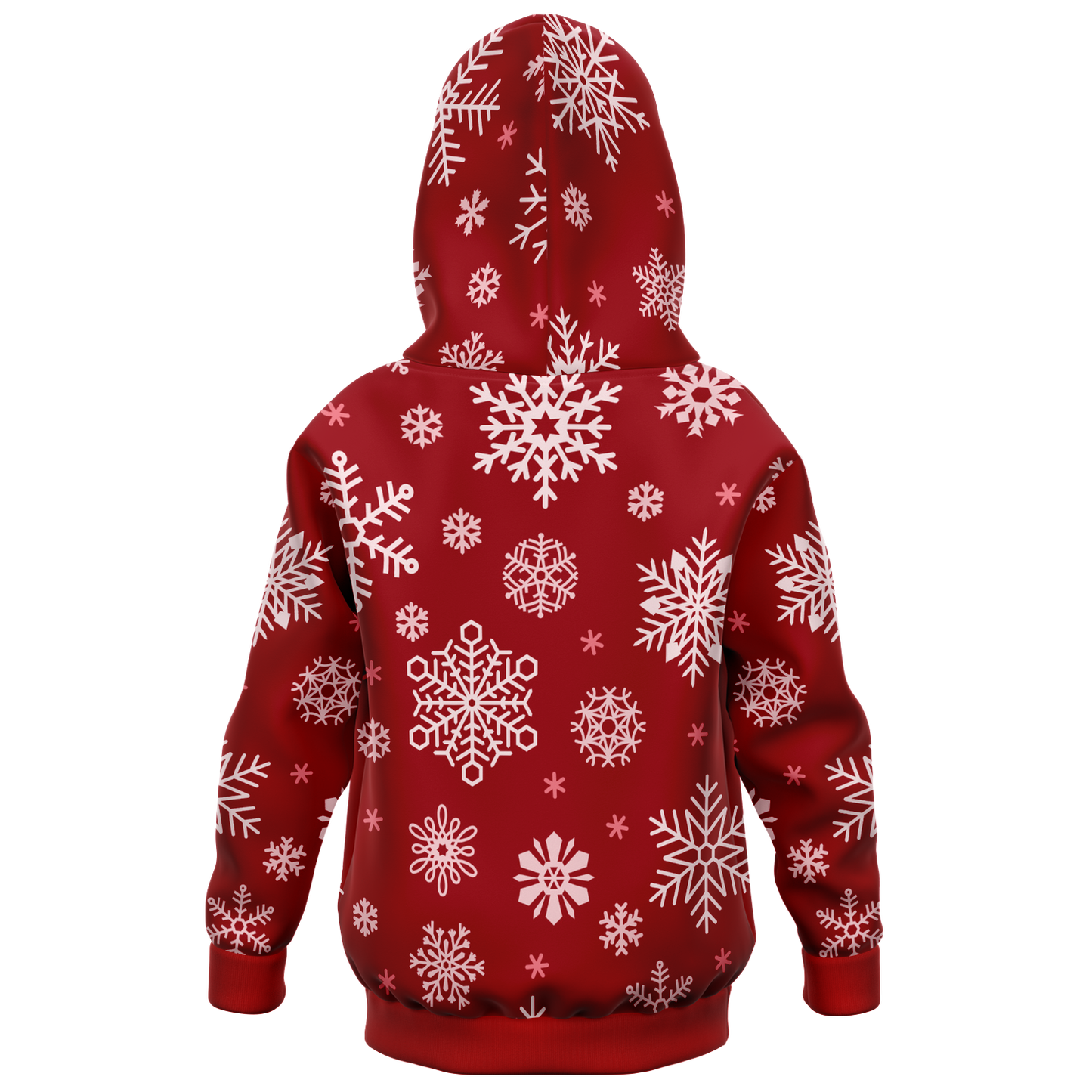 Red Snowfall Christmas Kids/Youth Hoodie