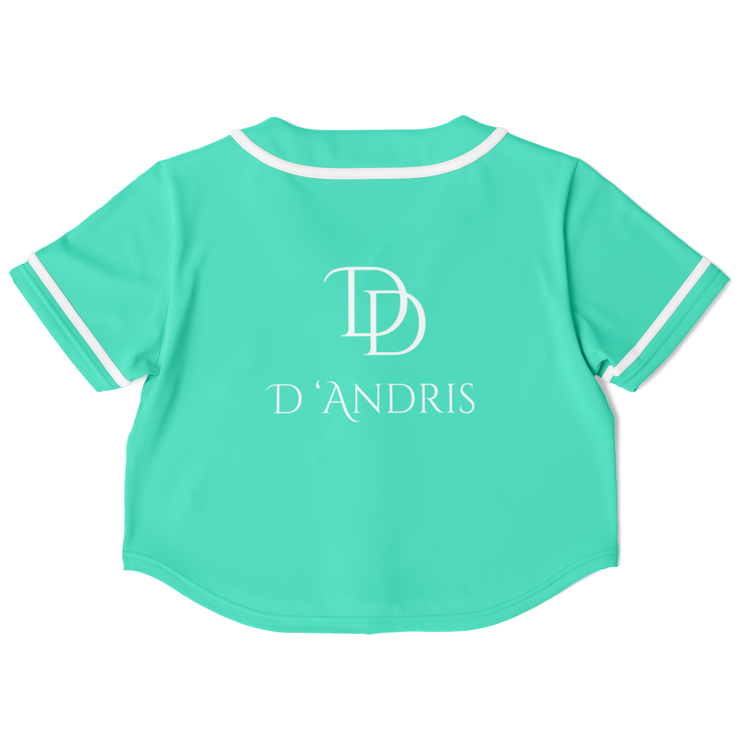 Mint Cropped Baseball Jersey