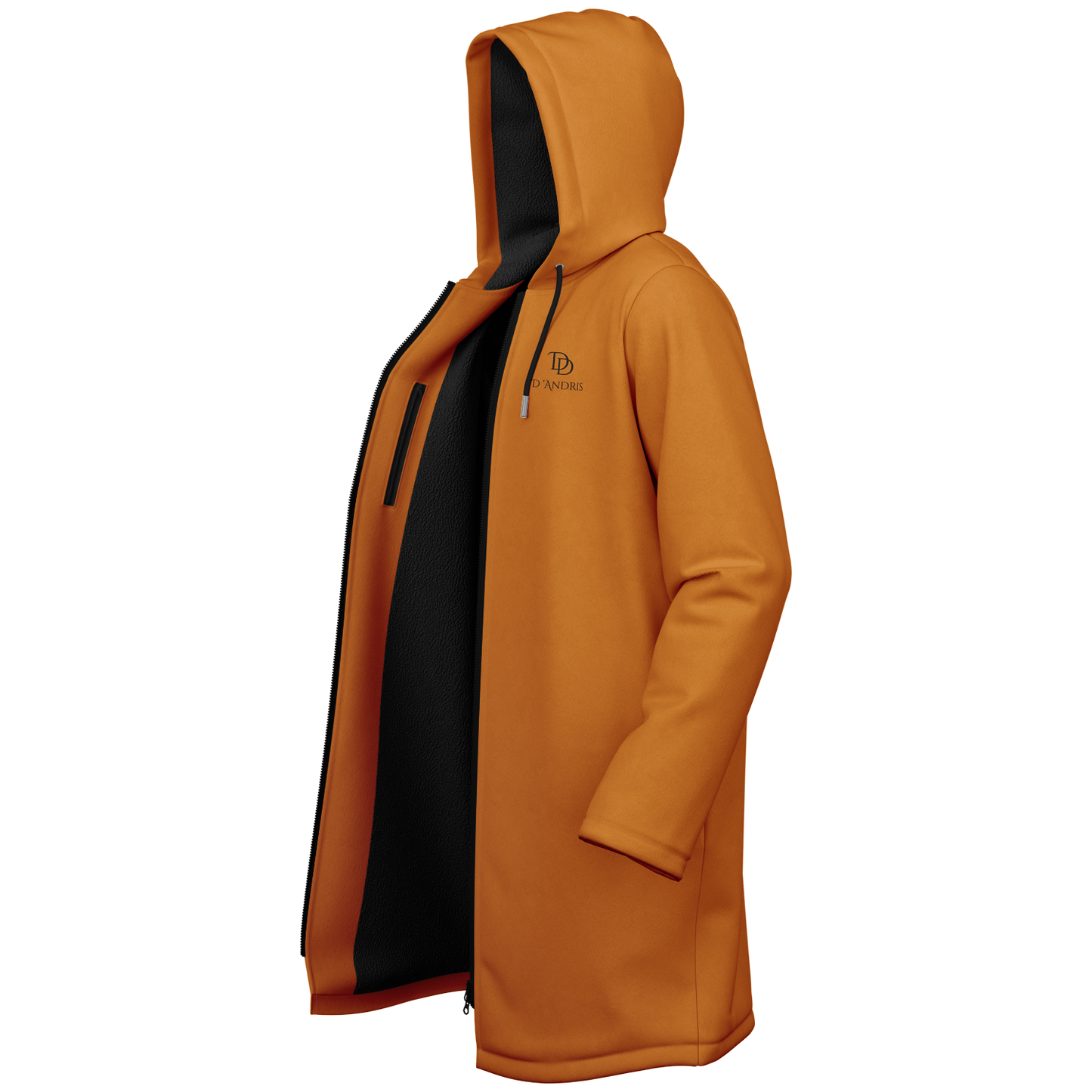 Orange Zipper Cloak