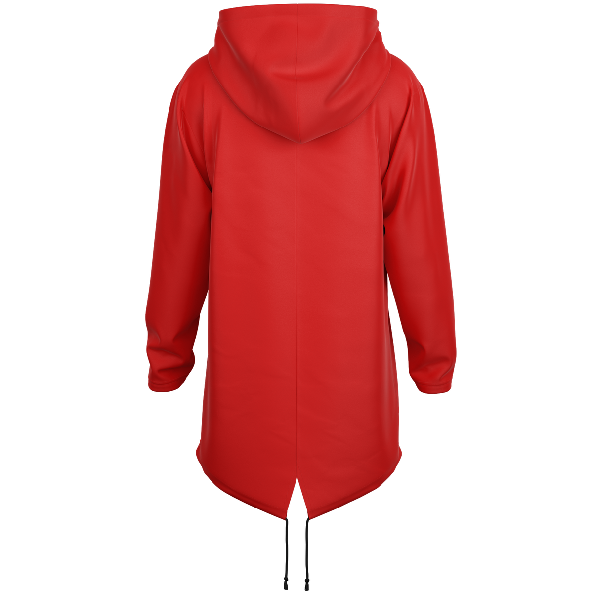 Red Heavyweight Elongated Hoodie