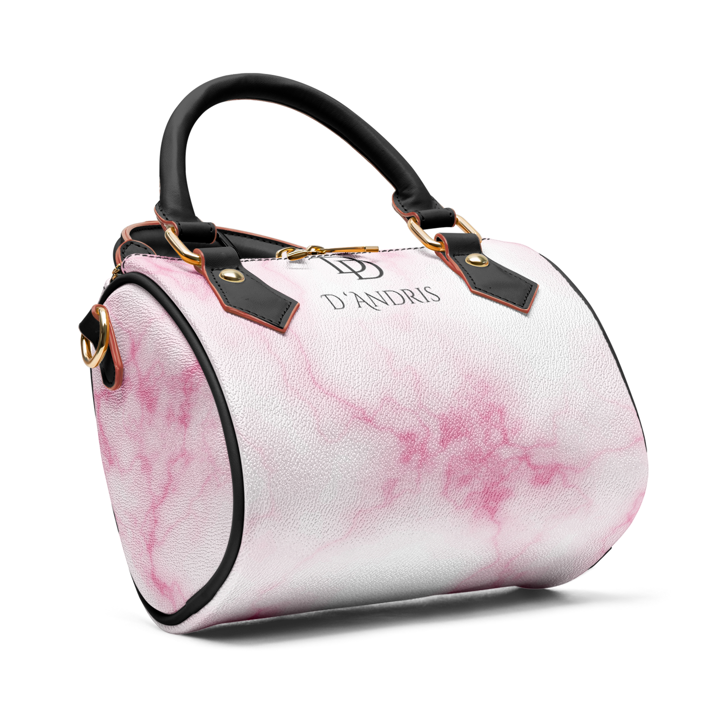 Pink Marble Cross-body Handbag