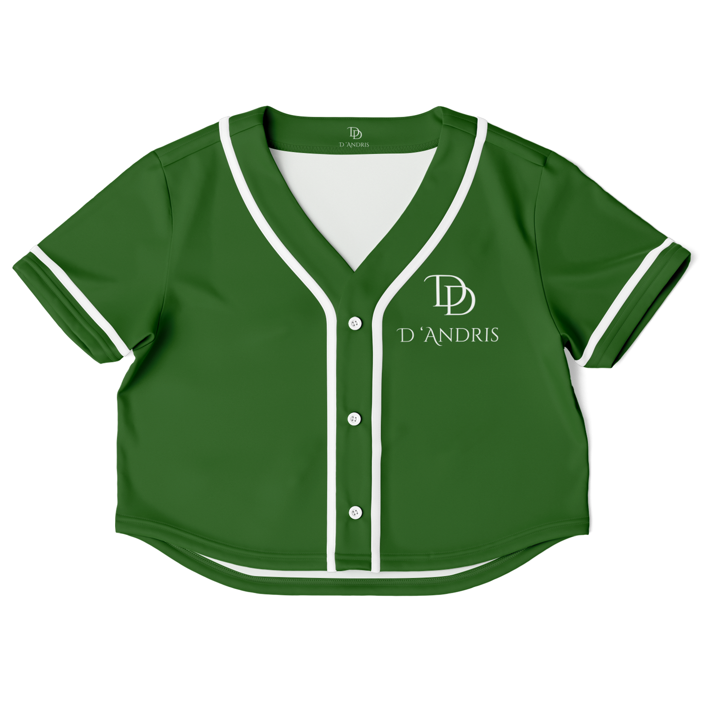 Green Cropped Baseball Jersey