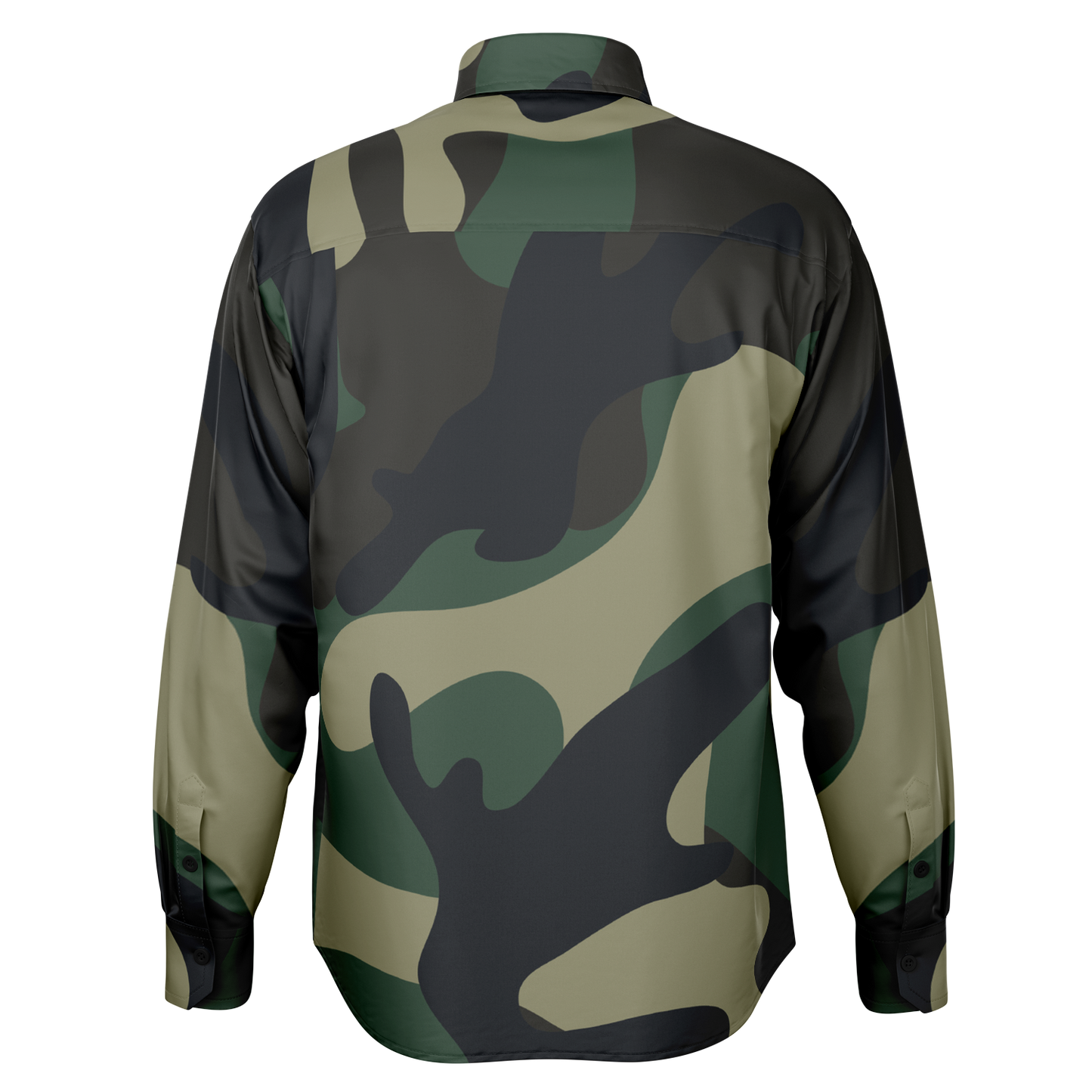 Camo Long Sleeve Button Down Shirt