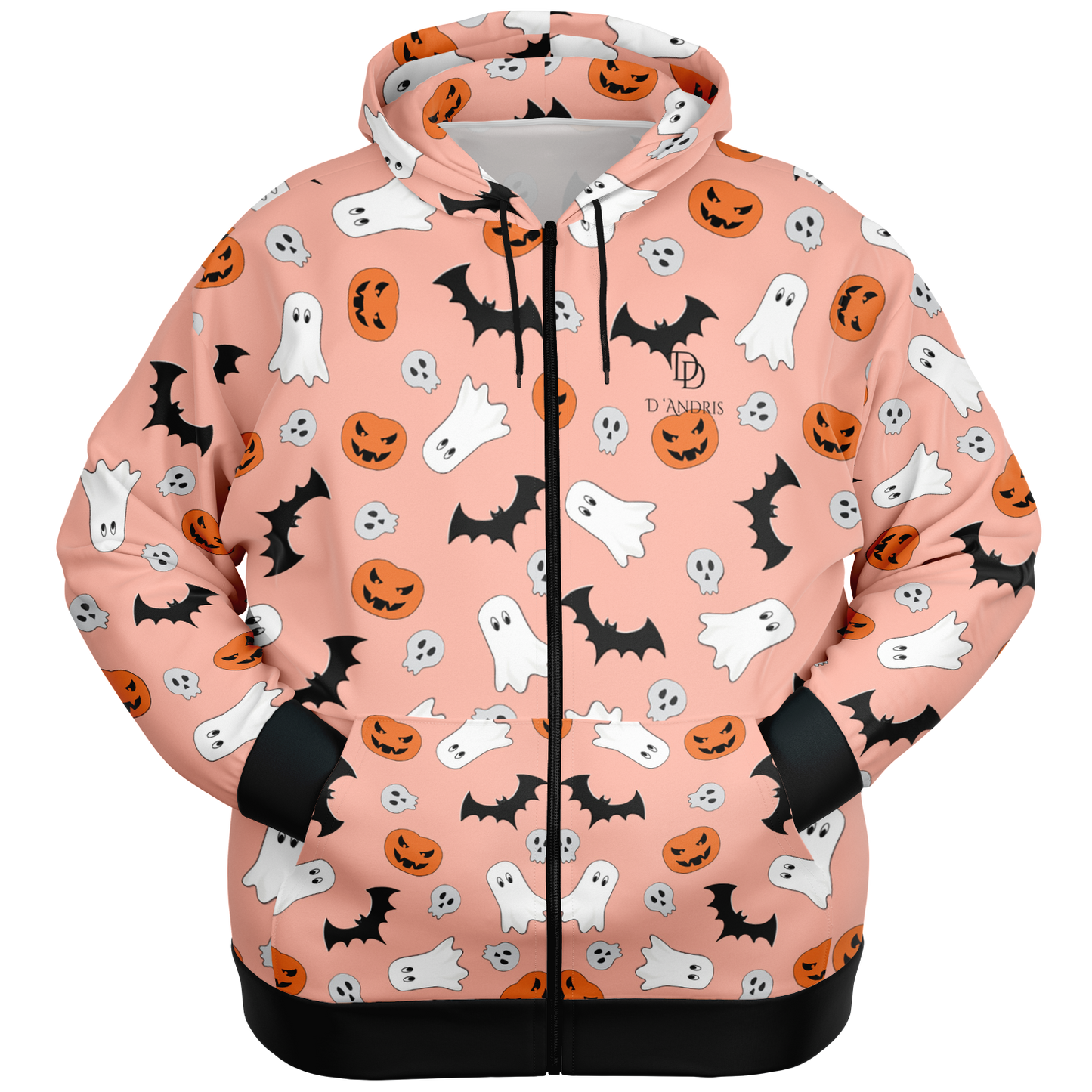Halloween Boo Plus-size Ziphoodie